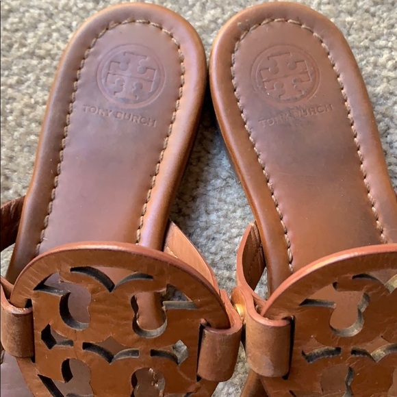 Tory Burch Vintage Vachetta Miller Sandals 6.5 M - Picture 3 of 7